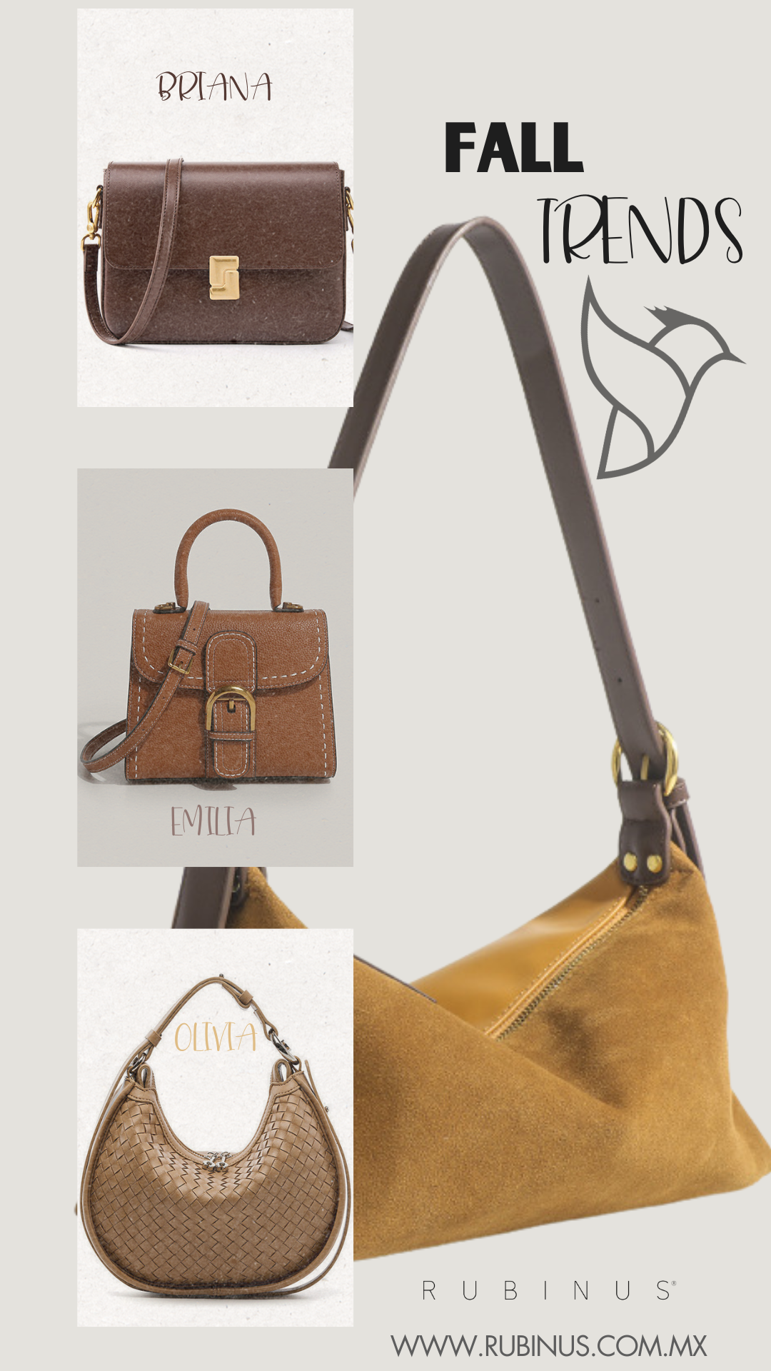 Tendencias de bolsos Rubinus para este otoño 2024!